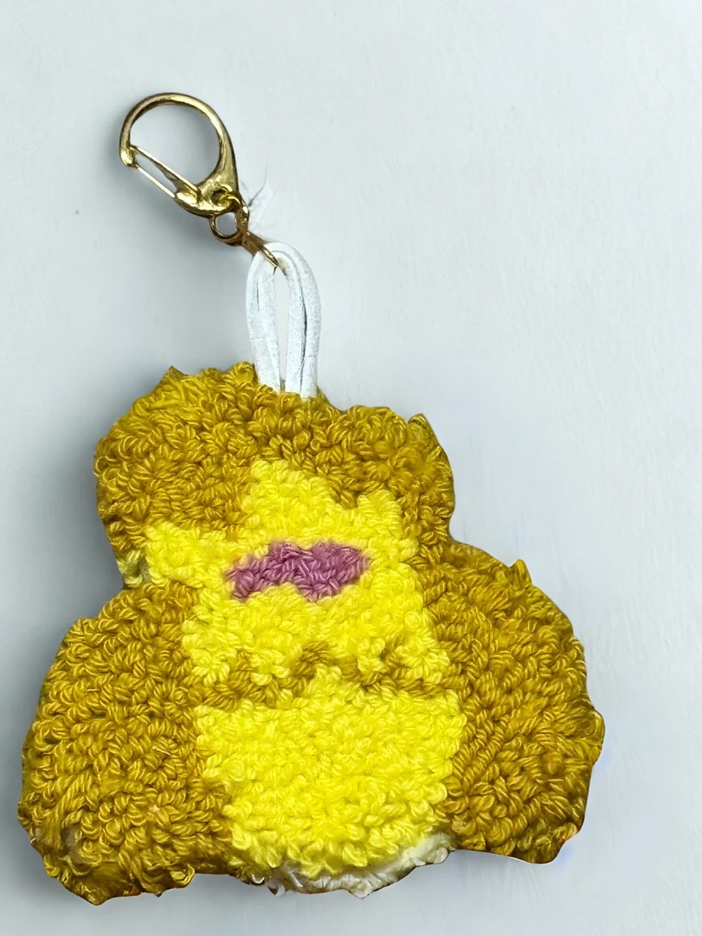 Animal Crossing Punch Needle Bag Charm Keychain